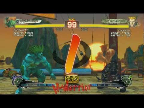 Super Streetfighter 4: Arcade Edition - DonOne777 (Blanka) vs shangsterz (Guile)