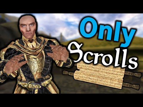 Can You Beat Morrowind with Only Scrolls?