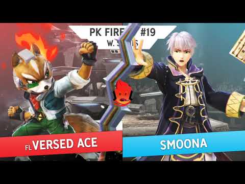 Versed Ace (Fox, Mario, Marth) vs Smoona (Robin) - PK Fireup #19 Winners Semi Finals