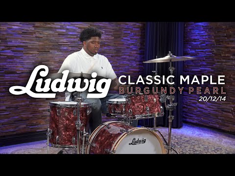 Ludwig Classic Maple Limited Edition Drum Set 20/12/14 - Burgundy Pearl (L84023AXBY)