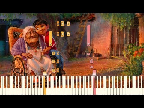 Remember Me/Recuérdame (Lullaby) - Pixar's COCO [Piano Tutorial] (Synthesia)
