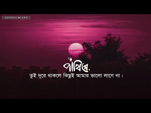 পাখিরে তুই দূরে থাকলে | Pakhi Re Tui Dure Thakle | Lyrics | Anukul Sd Anu