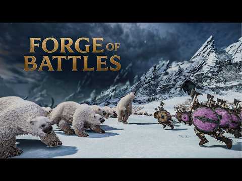 Bears vs Humans – 500 Kislev Bears vs 4000 Norscan Barbarians | Total War WARHAMMER 3