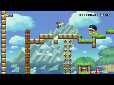 Mult-iple Wall Jumps by RockMan - Super Mario Maker - No Commentary 1bl