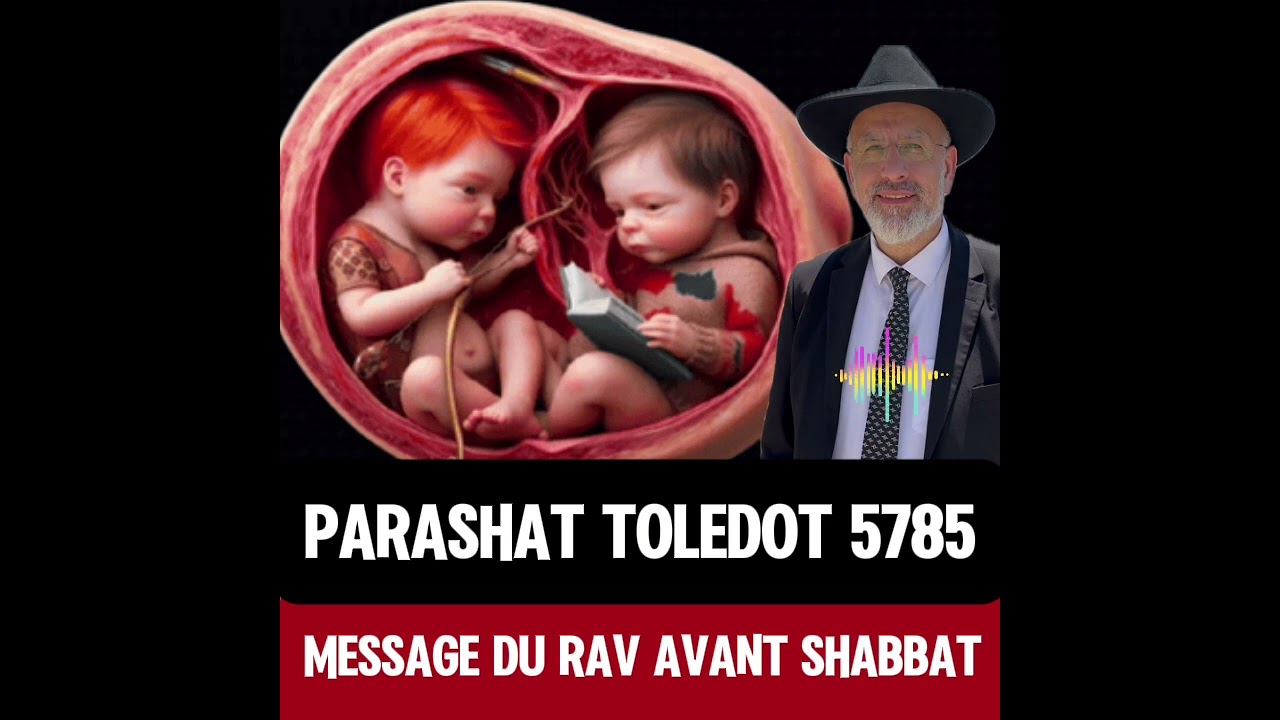 Parashat Toledot 5785  - Message du Rav avant Shabbat
