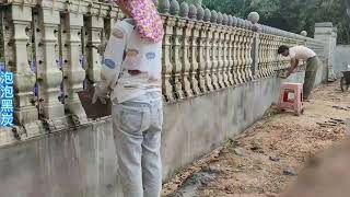 Update Your House with concrete baluster -- using cast in situ plastic baluster mold