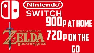 Legend Of Zelda Breath Of The Wild Runs In Native 900p On Nintendo Switch!