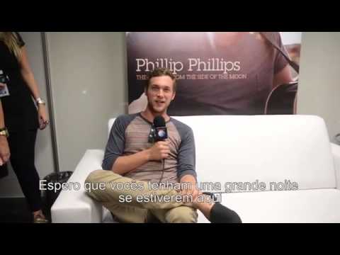 Phillip Phillips ganha parabéns nos bastidores do Rock in Rio - Happy birthday Phillip