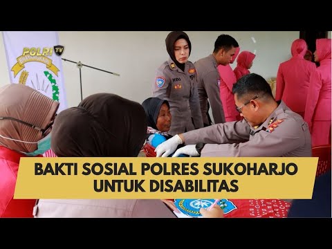 BAKTI SOSIAL POLRES SUKOHARJO UNTUK DISABILITAS