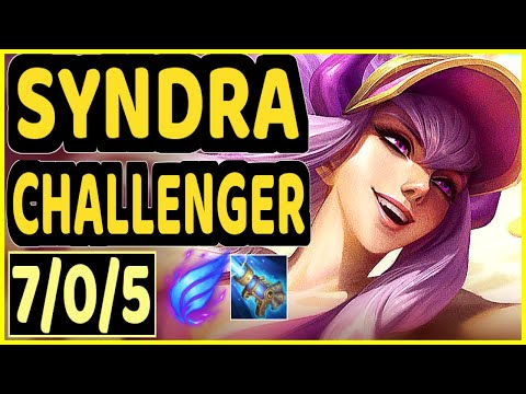 MAPLE (SYNDRA) - 7/0/5 KDA CHALLENGER GAMEPLAY - KR
