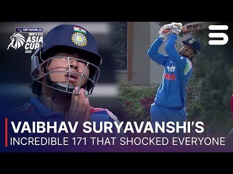 Vaibhav Suryavanshi’s Explosive 171 Runs | UAE U19 vs India U19 | Asia Cup Men's U19 | M 1 | ZI1K
