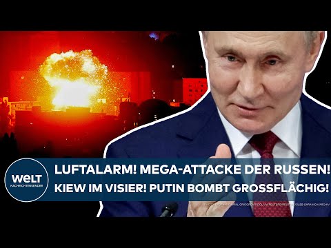 UKRAINE-KRIEG: Luftalarm! Mega-Attacke der Russen! Kiew im Visier! Wladimir Putin bombt großflächig!