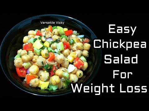Chickpea Salad Recipe | Weight Loss Salad Recipe | High Protein Salad Video
