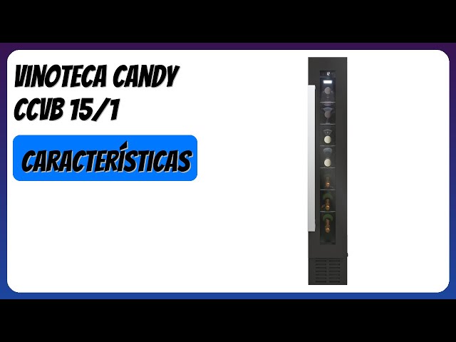 Vídeo relacionado con Candy DiVino CWC023, Vinoteca, 23 Botellas, WiFi, App hOn, Puerta Reversible, 3 Baldas, Tratamiento Anti-UV, Compresor Antivibraciones, Iluminación LED, Control Digital, Tirador Integrado, 37DB, Negro