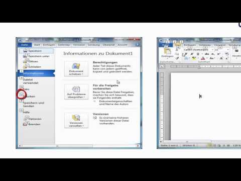 Grundlagen Word Teil 2 - das Menü Datei, Symbole und Hilfe verwenden