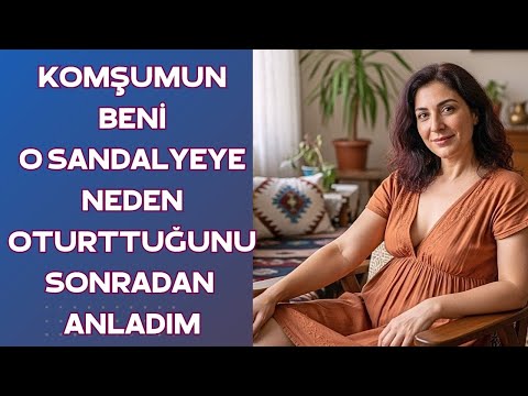 Komşumun Beni O Sandalyeye Neden Oturtmak İstediğini Sonradan Anladım