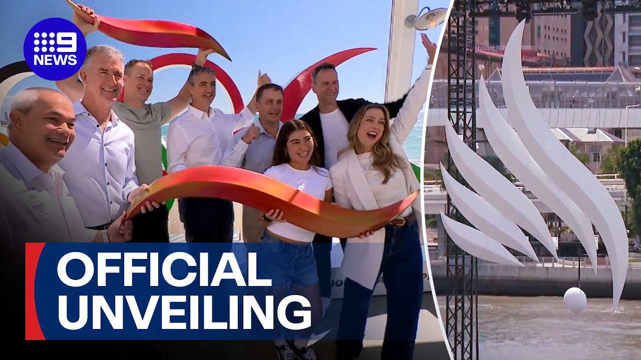 Inside the secret design process for the Brisbane 2032 emblem | 9 News Australia