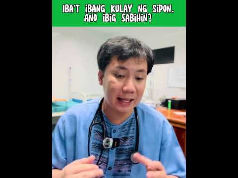 Iba’t ibang Kulay ng Sipon.Ano ibig sabihin?