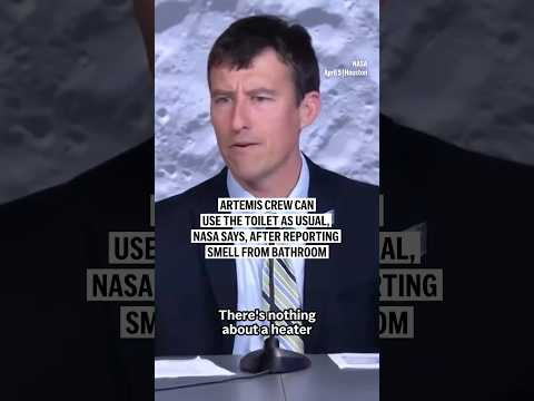 Video Thumbnail: Artemis crew can use the toilet as usual, NASA says, after reporting smell from bathroom