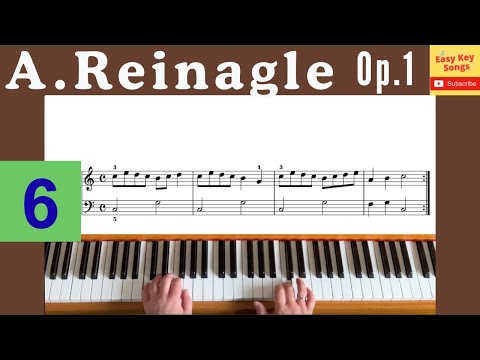 A.Reinagle - 24 Short And Easy Pieces Op.1. No.6 | Beginner Classical Piano Pieces.