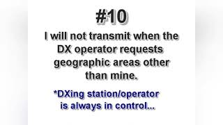 DX CODE OF CONDUCT #10