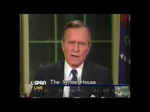 Watch America's last 4 presidents each announce that they're bombing Iraq