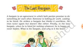 Class 8th The last Bargain poem full explaination 