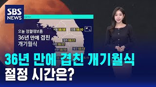[날씨] 36년 만에 겹친 개기월식…절정 시간은? / SBS