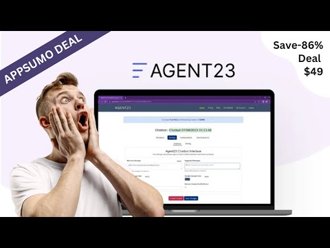 Agent23 AI Chatbot Review and Demo | Build a ChatGPT-like Custom AI Chatbot Using your Own Data
