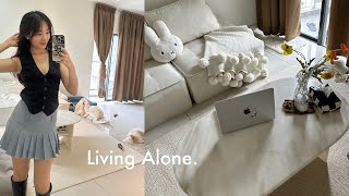 living alone diaries 🛋️ moving into my first big girl apartment