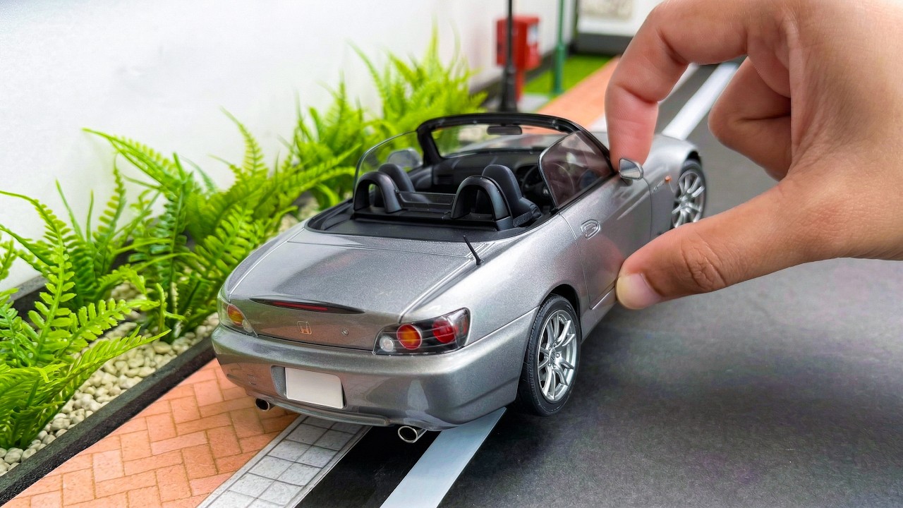 Realistic Honda S2000 1/18 Miniature Diecast Car Model Unboxing#carlover