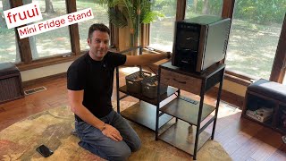 fruui Mini Fridge Stand with Storage Microwave Shelf Rack#MiniFridgeStand #KitchenStorage #CoffeeBar
