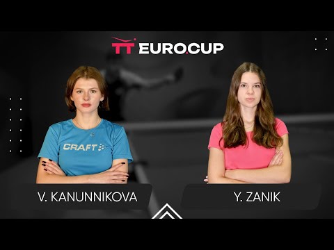 16:45 Vasylysa Kanunnikova - Yulianna Zanik 25.09.2025 TT Euro.Cup Women Ukraine Star. TABLE 3