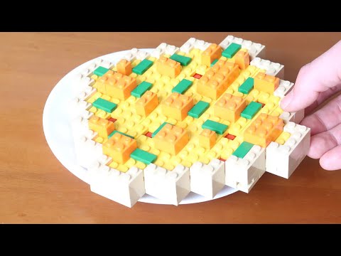 Making LEGO Smoked SALMON Cheese PIZZA | LEGO COOKING In Real Life | Stop Motion Cooking & Food ASMR