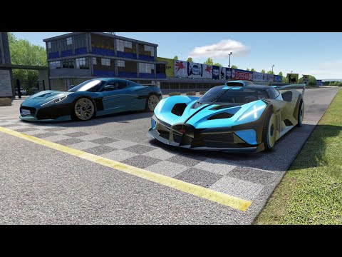 Bugatti Bolide 2020 vs Rimac Nevera 2022 at Monza Full Course