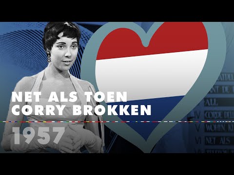 NET ALS TOEN – CORRY BROKKEN (The Netherlands 1957 – Eurovision Song Contest HD)
