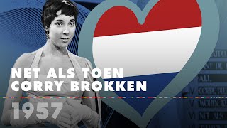 NET ALS TOEN – CORRY BROKKEN (The Netherlands 1957 – Eurovision Song Contest HD)