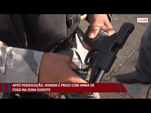 Após perseguição, homem é preso com arma de fogo na zona sul 14 06 2021