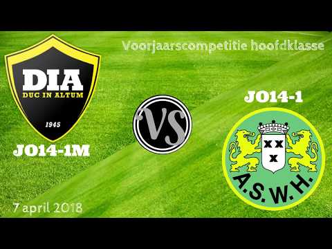DIA Meisjes Academie JO14-1M vs A.S.W.H. JO14-1