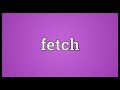 Fetch Meaning