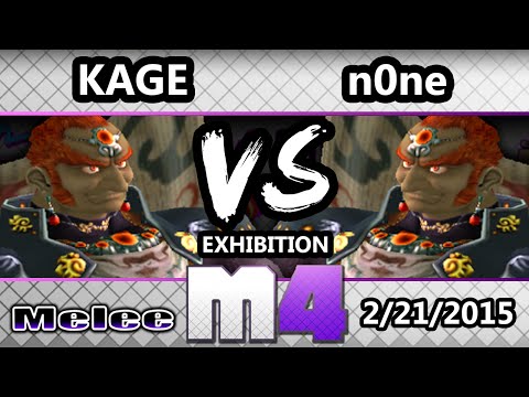 McSmashter 4 - Kage (Ganondorf) Vs. n0ne (Ganon) SSBM Exhibition - Melee