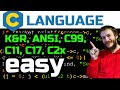 8 C Language GUIDE Standards K R ANSI C99 C11 C17 C2x