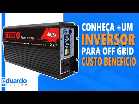 Inversor 5000W Mensela 50Hz 60Hz, Forma de Onda e Consumo em Vazio