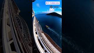 MSC Seascape Pilot Escort St. Thomas US Virgin Islands #shorts