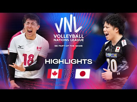 🇨🇦 CAN vs. 🇯🇵 JPN - Highlights | Week 3 | Men's VNL 2024