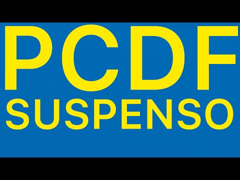 PCDF: CONCURSO SUSPENSO