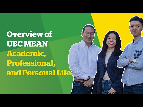 Overview of UBC MBAN Academic, Professional, and Personal Life