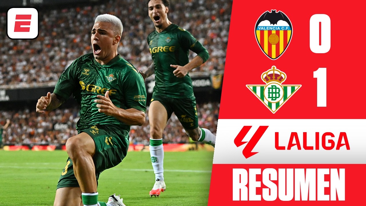 EL BETIS LE GANÓ AL VALENCIA con PABLO GARCÍA de HÉROE para sumar su segunda VICTORIA | La Liga