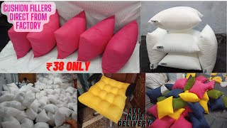 Cushion filler Pillows for home at Cheapest price Kirti Nagar Furniture Market Delhi Cushion factory