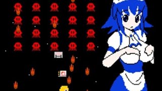 レトロなシューティングゲームにちょっとエッチなご褒美☆